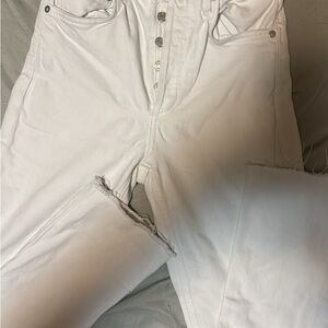 Agolde White Straight Leg‎ Jeans